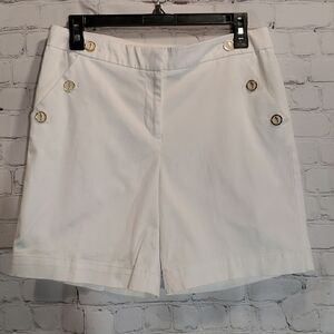 Cappagallo white chino shorts size 4